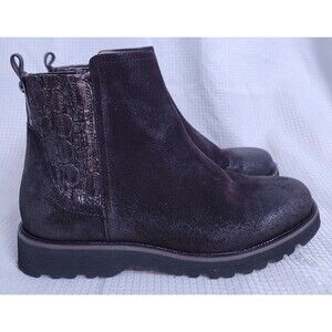 Donald Pliner Brown Suede Leather Boots Women's 8M Clover